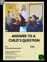 Answer To A Child's Question SAB choral sheet music cover